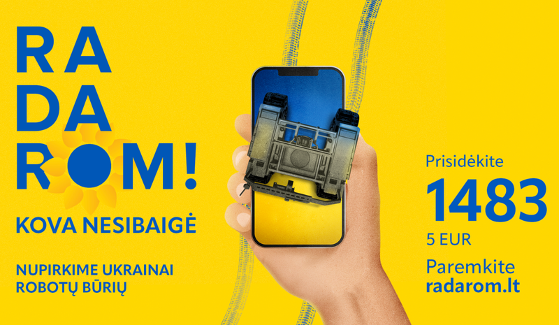 RADAROM! 2026: kova nesibaigė. Nupirkime Ukrainai robotų būrių